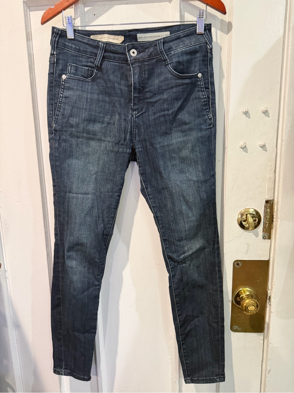 Anthropologie Women's Dark Blue Skinny Jeans
